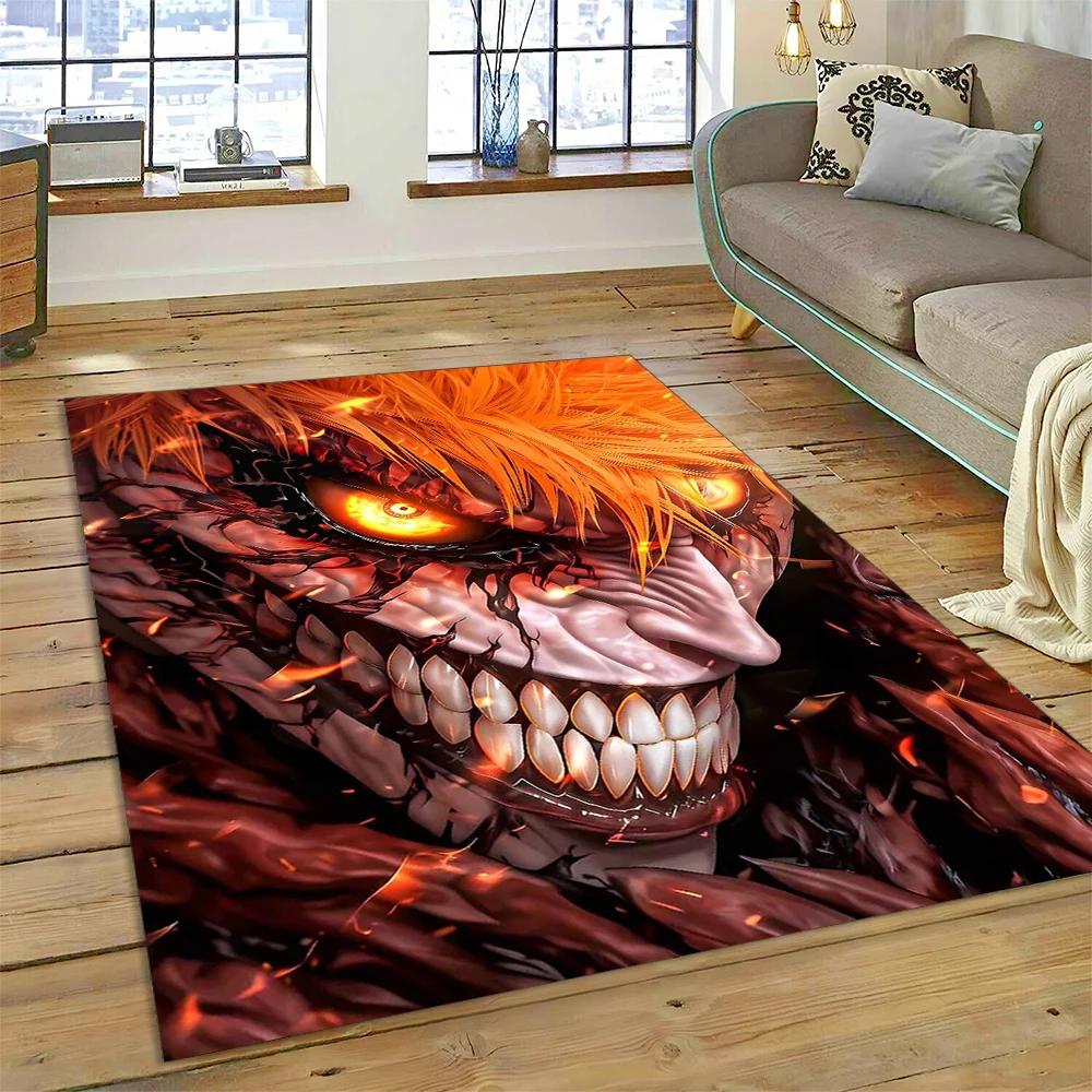 2025 New Style Bleach Kurosaki Ichigo Anime Cartoon Area Rug Carpets for Living Room Bedroom Sofa Doormat,kid Non-slip Floor Mat 40x60cm