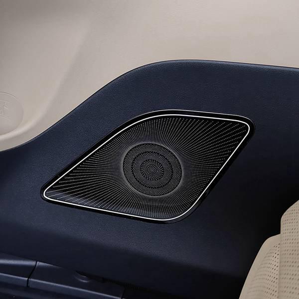 Stainless Steel Speaker Trim Covers for 2023+ Toyota Alphard 40 Series