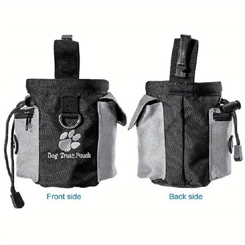 Dog Treat Pouch with Waste Bag Dispenser. Large Capacity, Clip & Carry Design. Perfect for Training & Feeding.