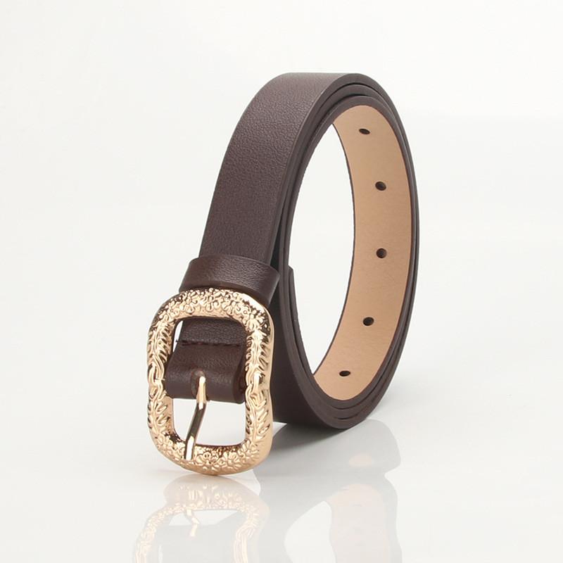 Elegant Womens Pu Leather Belt With Alloy Buckle For Daily Use And Work Attire
