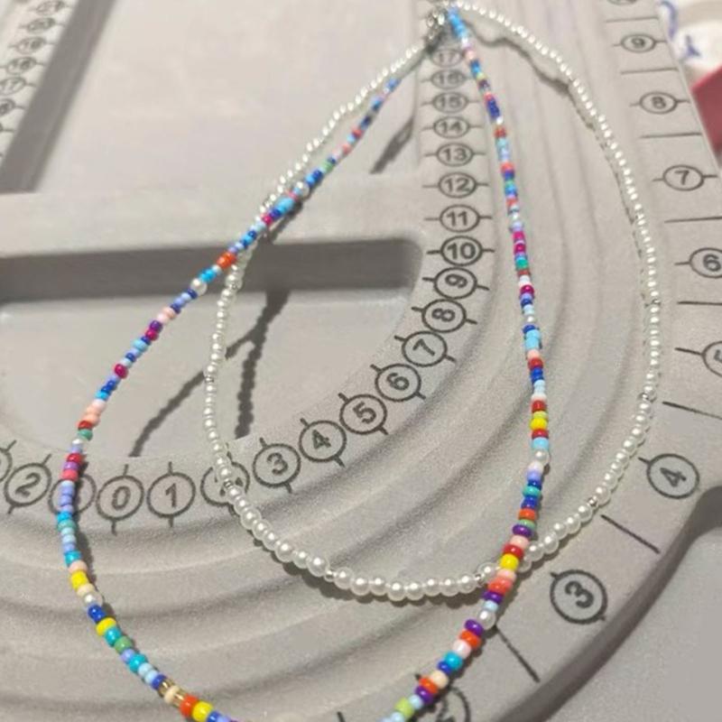 Creative Beading Tray for DIY Projects Flocking Bead Board Jewelry Making Organizer Tray Convenient Bead Sorting Board