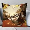 Animation B-Bakugou K-Katsuki Pillow Case Square Pillow Bedroom Sofa Leisurecomfortcushion Car Living Room Home Decoration 40X40