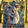 Koala Bear In Tree With Nature Background Flannel Outdoor Blanket Gift Blanket Comfortable And Soft Lightweight And Portable Suitable For All Seasons