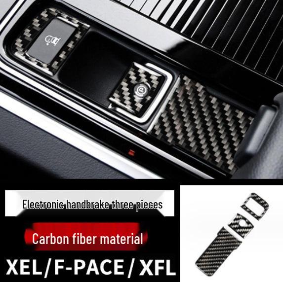 Jaguar F-PACE Carbon Fiber Interior Console & Cup Holder Decorative Sticker