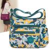 Bolsa feminina transversal grande capacidade bolsa de ombro de nylon bolsa de mãe estampada