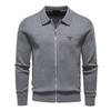 Gant 2025 Høst og Vinter Broderi Ny Herre Europeisk Størrelse Jakke Genser Cardigan Herre Glidelås Business Casual Jakke Herre