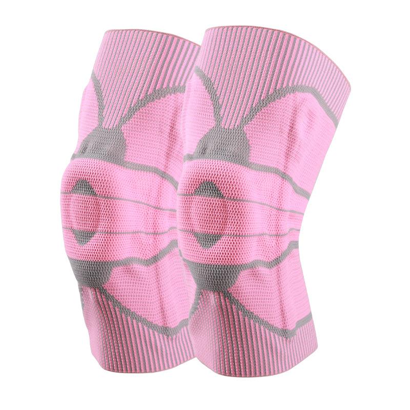 

Наколенник с вентиляционным отверстием, силиконовая пружинная полоса, автоматическая окантовка, плоская вязальная машина, вязальное движение, наколенник XL розовый