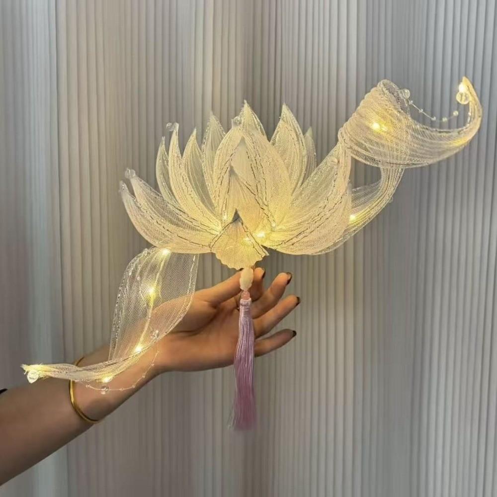 Handmade Glowing Floating Lotus Light Ancient Style Mid-Autumn Festival Lantern  Holiday Party