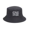 Embroidery Bucket Hat for Adult Outdoor Breathable Summer Spring Fisherman Hat