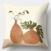 Art Plant Pillowcase 45Cmx45Cm Square Sofa Pillow Cover Abstract Cushion