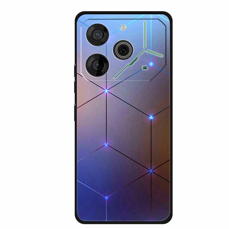 Für Tecno Pova 6 Neo Hülle Tiere TPU Weiches Silikon Rückabdeckung Handyhüllen für Tecno Pova 6Neo 6,78" Stoßfest Wolf Cool funda