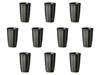 Set aus 10 geschnitzten Tokusa (Schwarz) Tassen [6,7 x 11 cm] (190cc)] | Keramische Bierkrüge von Setomonohonpo