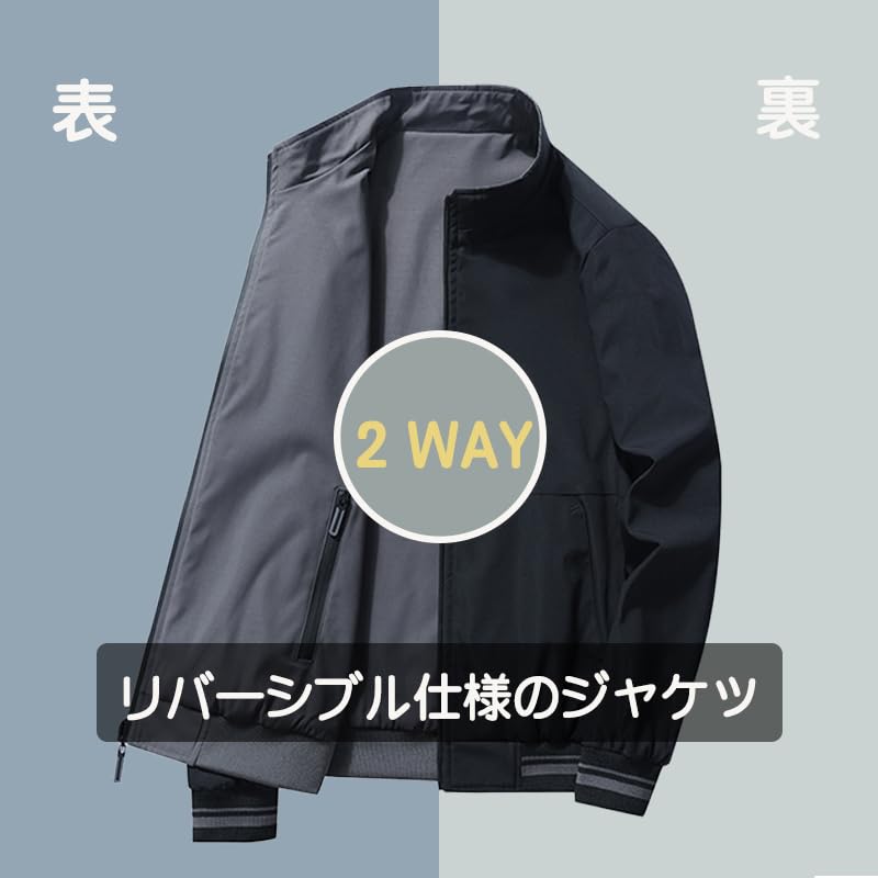 QINPHEN Herren Wende-Fliegerjacke/Daunenmantel, Warmer und Kälteschutz Wintermantel, Dickes Fleecefutter, Marineblau, Größe L