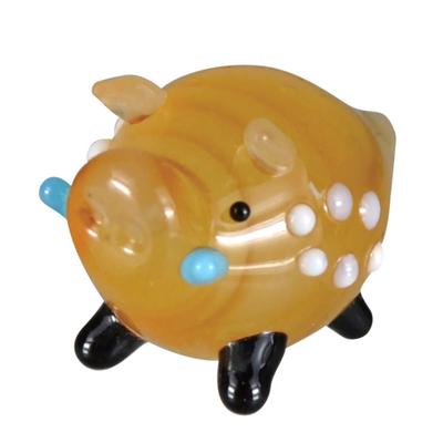 Fourcart Cute Handmade Glass Zodiac Lucky Boar CKK291
