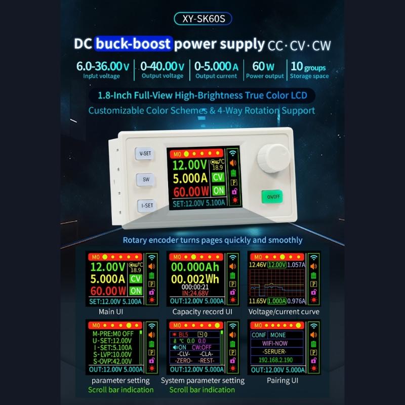 Regulated Power Supply Converter 0~40V 60W Step Down Stabilized Voltages Current Regulator Step Down Module Enduring