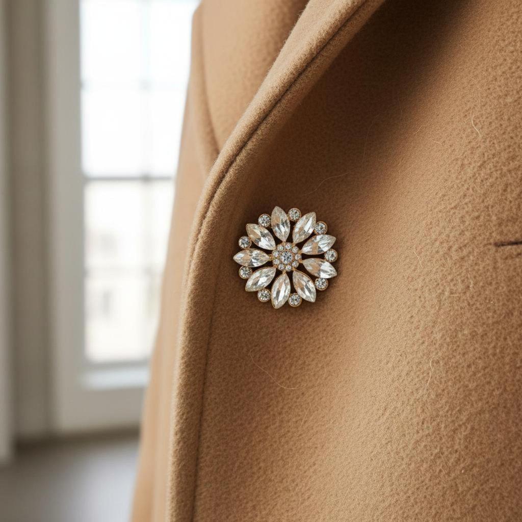 Buttons, Crystal Decorative Luxurious Embellishments for Elegant Closures on