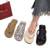 Flip-flops Are Fashionable for Summer Wear, New Flat-bottomed Toes, Cool and Non-slip Sandals, Beach Shoes.