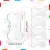 WTEMPO Heat Sublimation Blank Dog Tags Clear Acrylic Keychain Blanks Dog Bone Shape Transparent Blank Plates for DIY