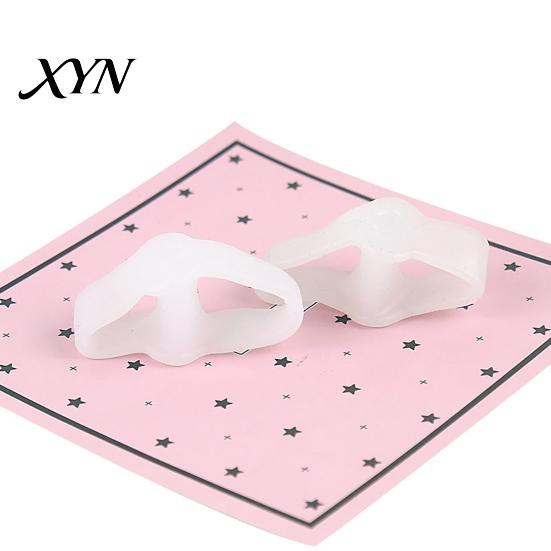 Toe Spacer for Bunions 1 Pair Separator Overlapping Toes, Soft SEBS Bunion Corrector, Alignment Device Double Ring Foot Hallux Valgus, Day Night