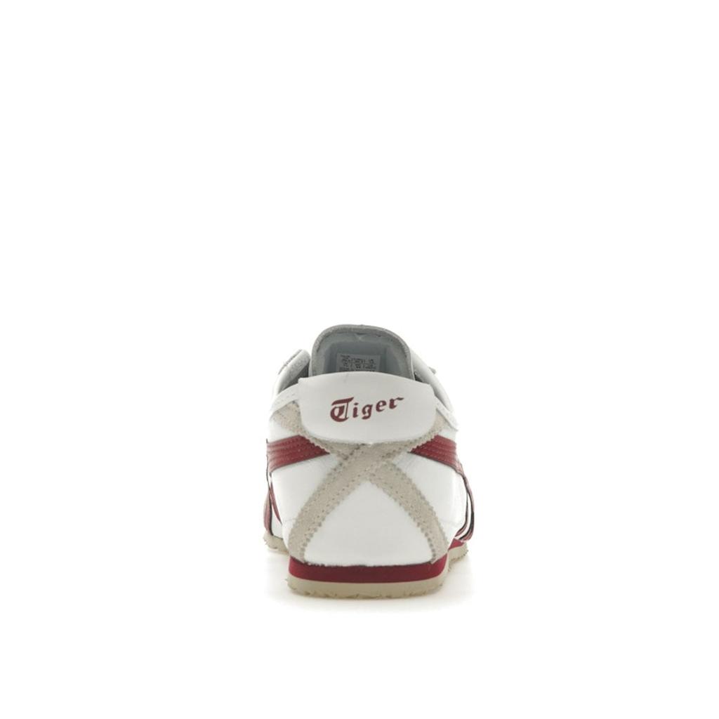 ONITSUKA TIGER Mexico 66 White Burgundy Unisex Sneakers D4J2L-0125
