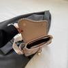 Women's bag light luxury brand 2025 autumn new shoulder saddle bag trendy fashion woven retro women's bag messenger bag