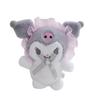 Adorable Plush Kuromi Doll Soft Stuffed Toy Cute Cat Keychain For Girls