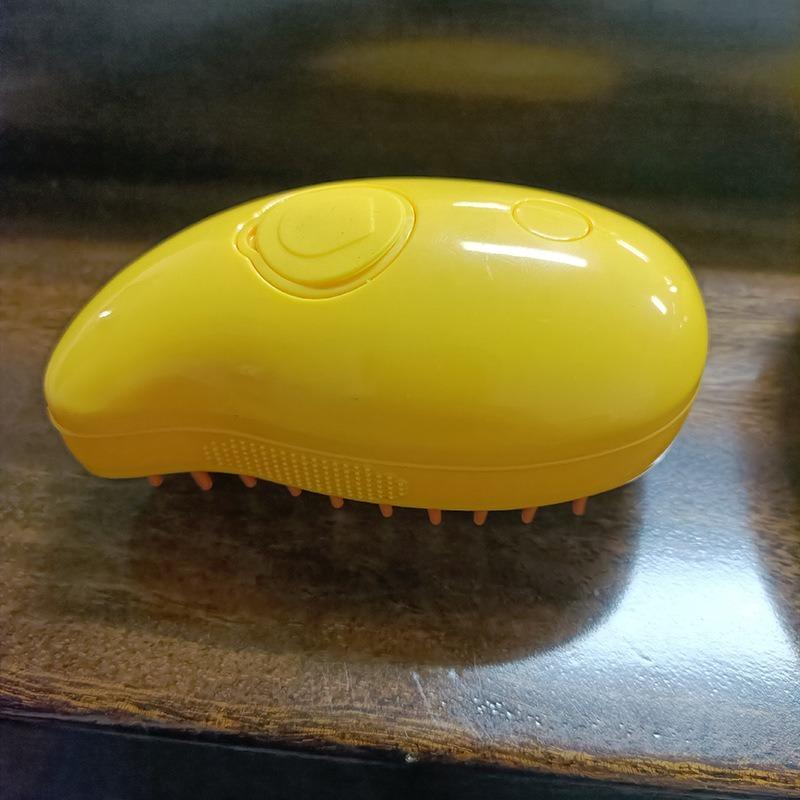 

Расческа для домашних животных, электрическая спрей-расческа для домашних животных, массажная расческа с одной кнопкой, спрей против мух, массажная ванна для волос жёлтый