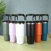 304 Stainless Steel Insulated CupCustomizable Logo Men And Women Double Wall Portable With Handle Heat-resistant Drinkware Cup