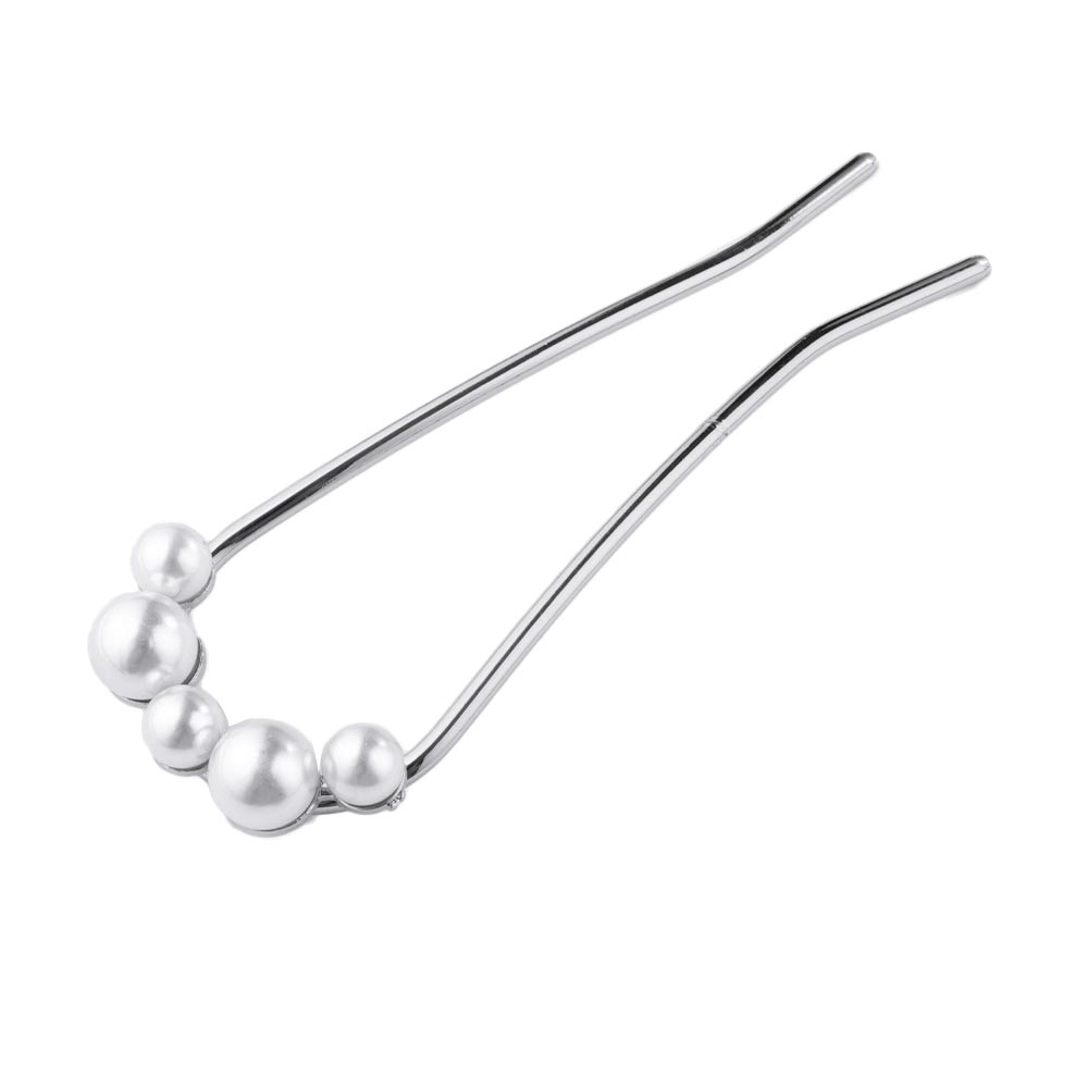 1Pc Fashion Elegant U Shaped Hair Fork Women Girls Ancient Classic Fairy Pearl Hair Pin Bridal Temperament Hair Ornaments