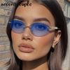 Small Frame Sexy Cat Eye Sunglasses Women  Luxury Brand Trendy Steampunk Rimless Sun Glasses Vintage Metal Punk Shades UV400