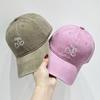 Czapka baseballowa z haftem wiśniowym Damska Wersja Koreańska Wiosna i Lato Nowa Modna Marka Celebrytka Internetowa Miękki Top Szerokie Rondo Czapka Zakrywająca