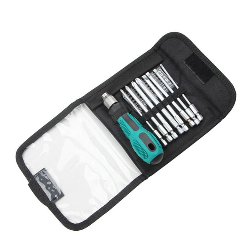 A55F-9-In-1 Screwdriver Set Maintenance Tools Eight-Bit Screwdriver Portable Set Carry-On Bag