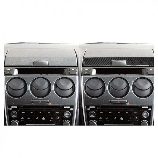 Carbon Fiber Central Control Storage Box Cover Sticker For Mazda 6 2006-2008