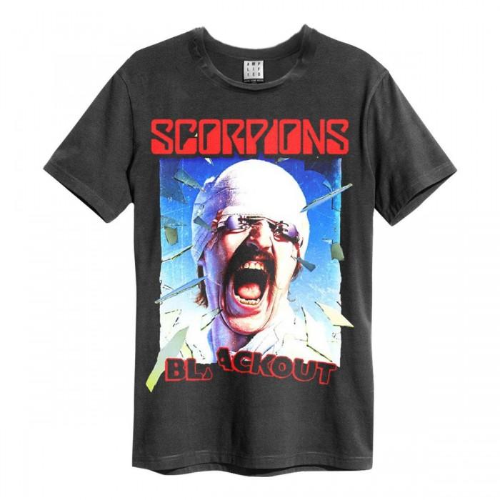 Amplified T-shirt Blackout Scorpions unisex per adulti L carbone