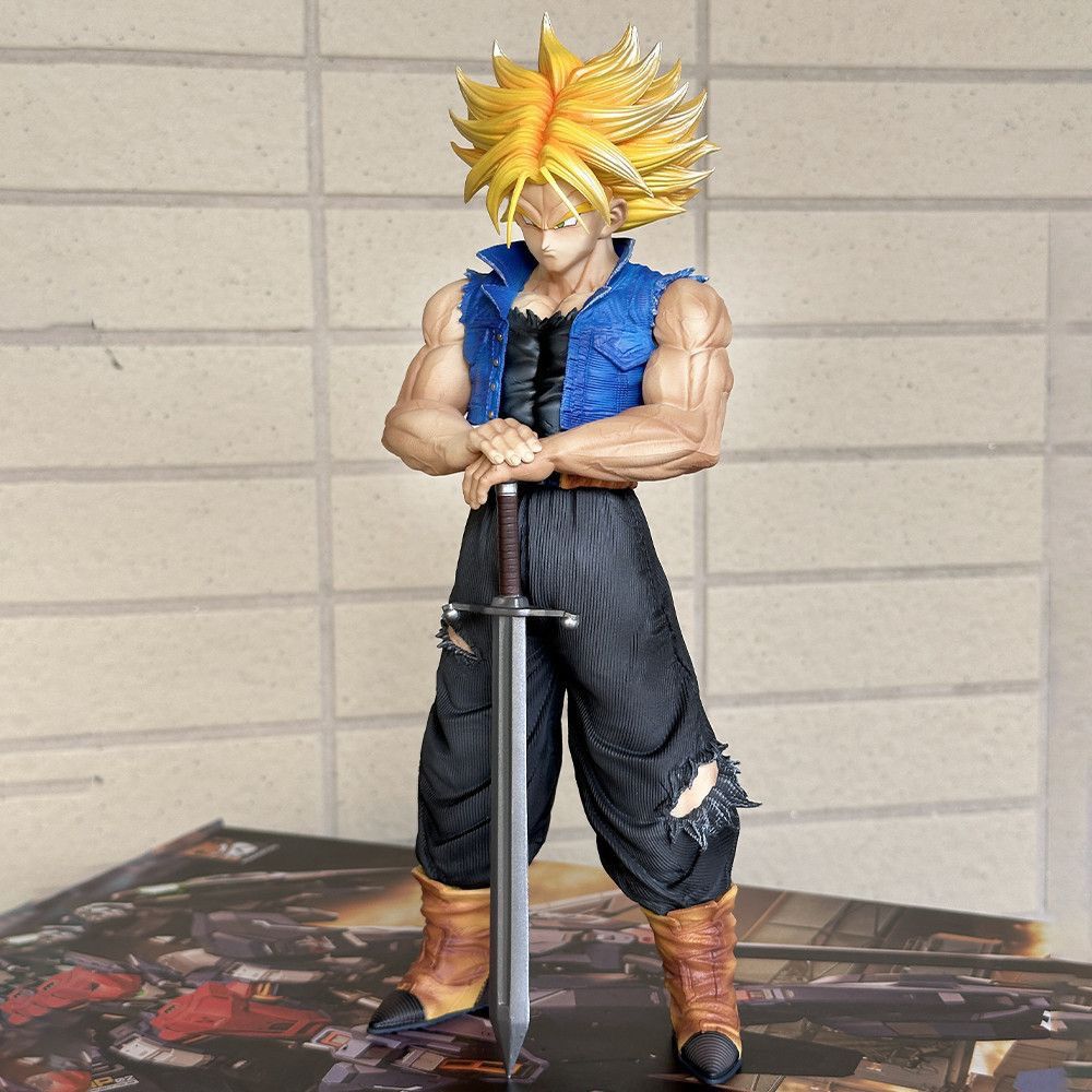VF Studio Dragon BallZ Third form 2% Trunks SSj3 goku Trunks 9.84Inch/25cm Can Move PVC Blond Favorites Figure hot toys Gifts
