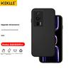 Phone Case for Redmi K60/K60 Pro, Redmi K60/K60 Pro Protective Cover, Shockproof Ultra-Thin Soft Elegant BlackUpgraded Cloud-Feel Silicone