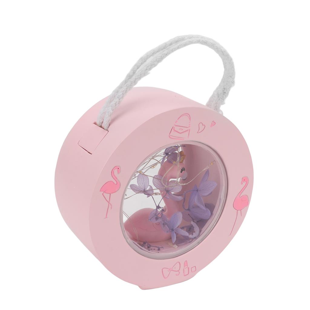 Flamingo Lamp Wall Mountable Double Sided Transparent Romantic Battery Powered Resin Pink Flamingo Figurines