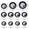 BMW Black White Car Emblem 82mm Front Hood Logo 74mm Rear Badge 56mm 68mm Wheel Hub Cap 45mm Steering Wheel Sticker Accessories