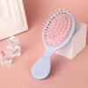  Pettine per Capelli Portatile con Cuscino d'Aria a Forma di Macaron per Ragazze - Piccolo, Carino e Ideale per Studenti
