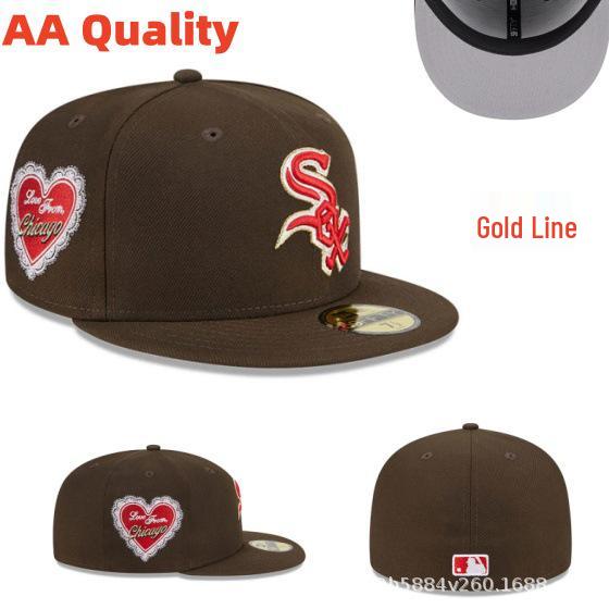 American Baseball Flat Brim Cap – LA Dodgers, NY Yankees, BOS Sox Embroidered Design, All Sizes