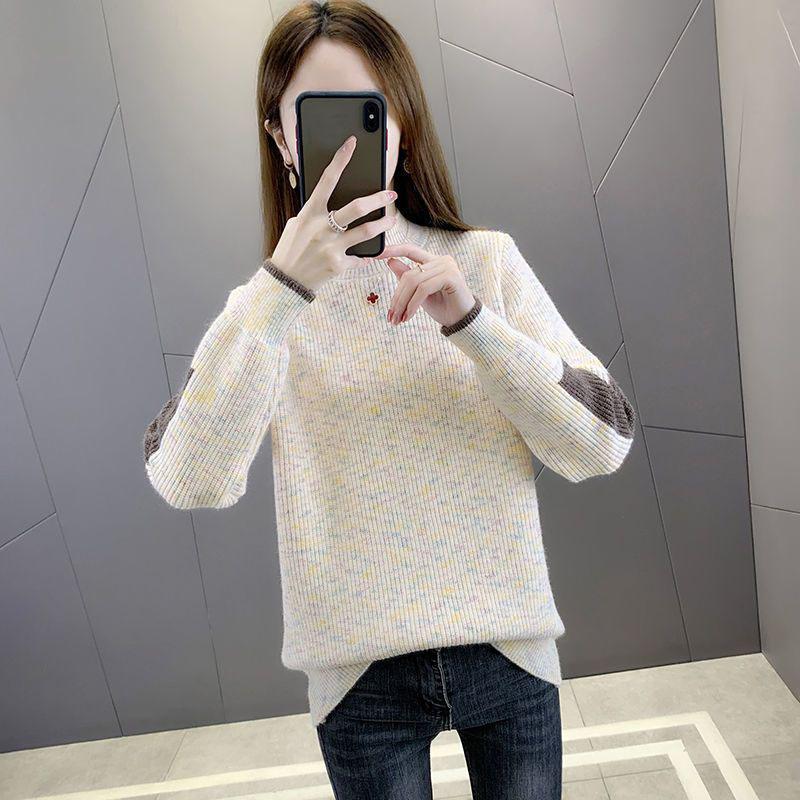 

Женский пуловер 2023, осенний свитер с круглым вырезом и цветочным принтом, женская верхняя одежда, свободный модный ретро-свитер в Корейском стиле, женский топ One Size абрикосовый