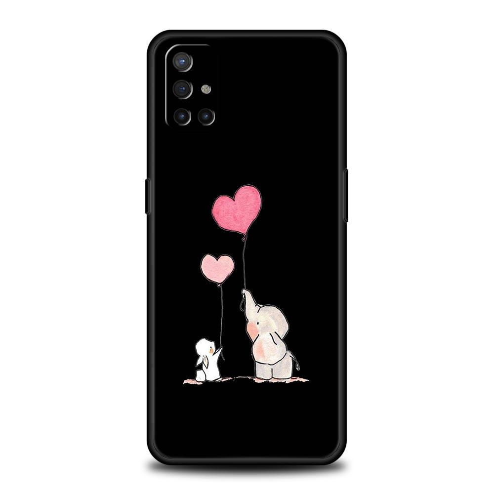 Couple Style Cartoon Phone Case For OnePlus 12 11 10 9 8 7 7T Pro 12R 10R 9RT 9R 8T Nord N100 N200 N10 2T CE 2 5G Black Cover