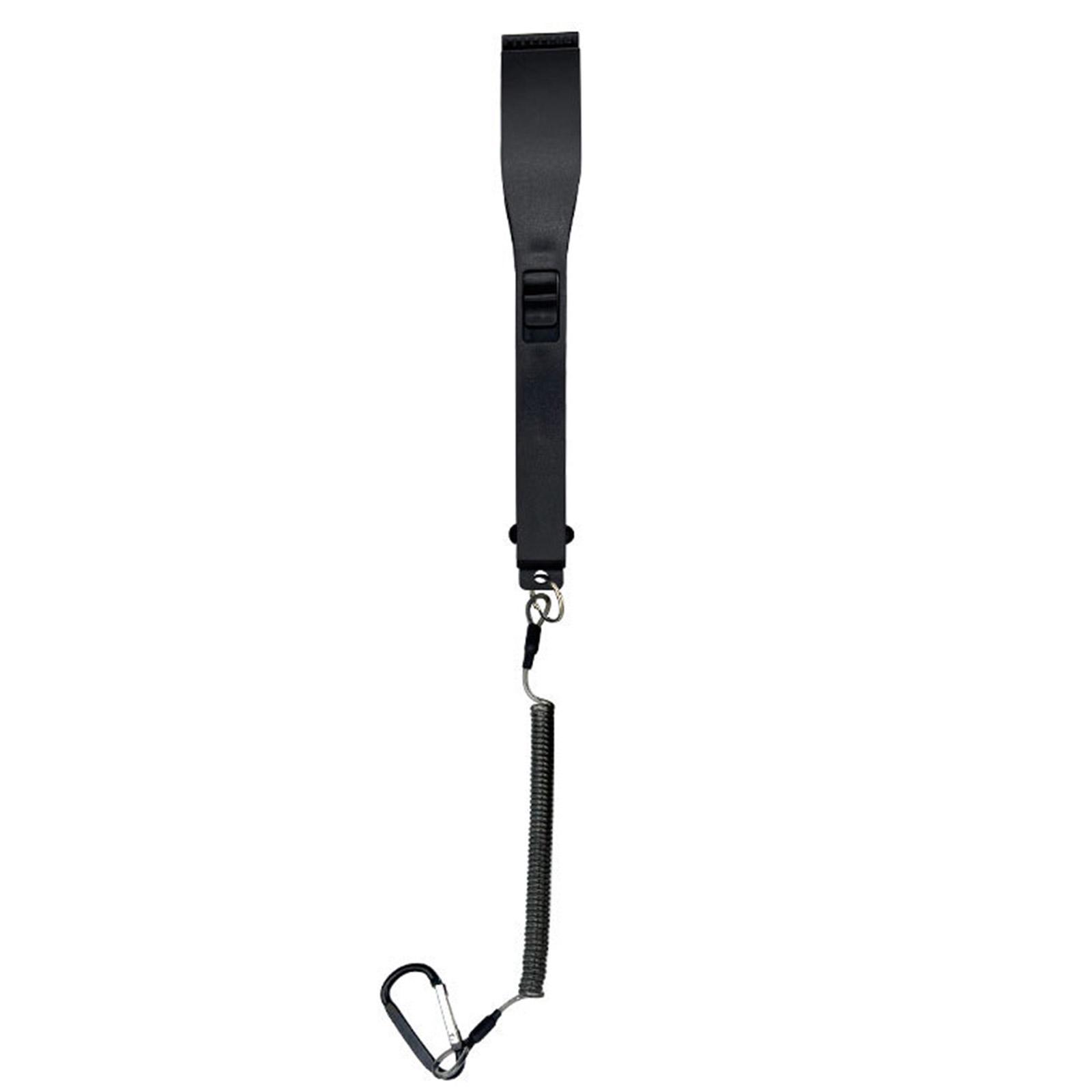 Portable Fishing Gripper Tongs Plastic Fish Grabber with Lanyard Key Chain Holder Fish Holder Fishing Tool Durable чёрный