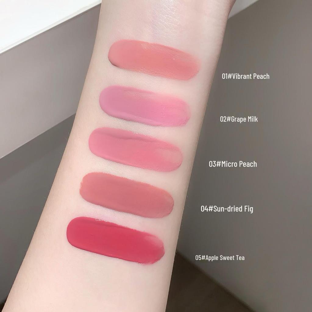 SHAQINUO Korean-Style Silky Liquid Blush & Eyeshadow for a Natural, Low-Saturation Complexion.