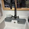 Kitchen Sink Splash Guards Drying Rack and Soap Holder Kitchen Sink Supply Faucet Splash Mats,Bathroom