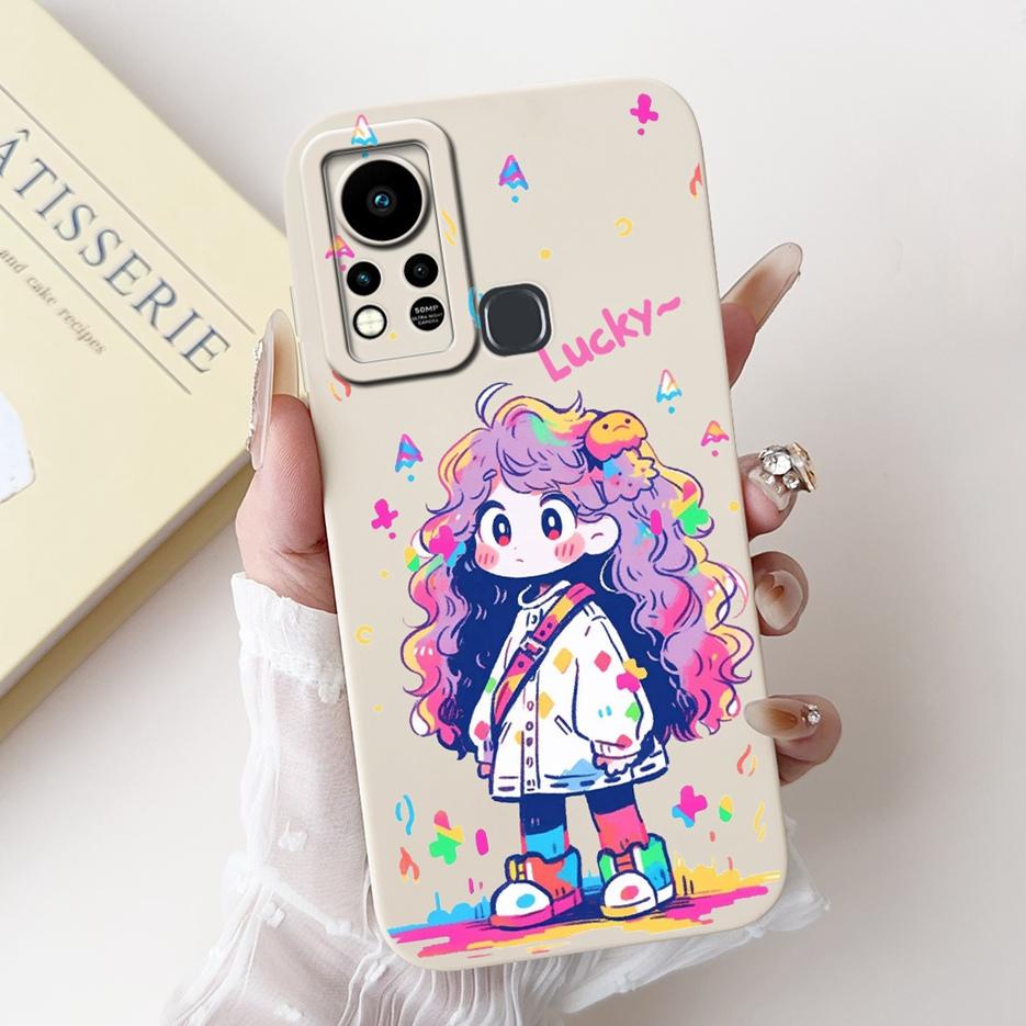 For Infinix Hot 11S Case X6812 X6812B Cute Panda Cartoon Cover Shockproof Phone Cases For Infinix Hot 11S NFC Hot11s Soft Fundas