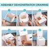 WTEMPO DIY Foldable Paper Boxes Portable Easy To Install Graduation Gather Event Festival Lottery Boxes Voting Boxes Suggestion Boxes Donation Boxes