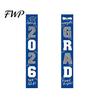 Durable Polyester Graduation Banner 1 Pair 2026 Decoration Class of Congrats Grad Door Sign Porch for Indoor Outdoor Front Hanging Party Supplies