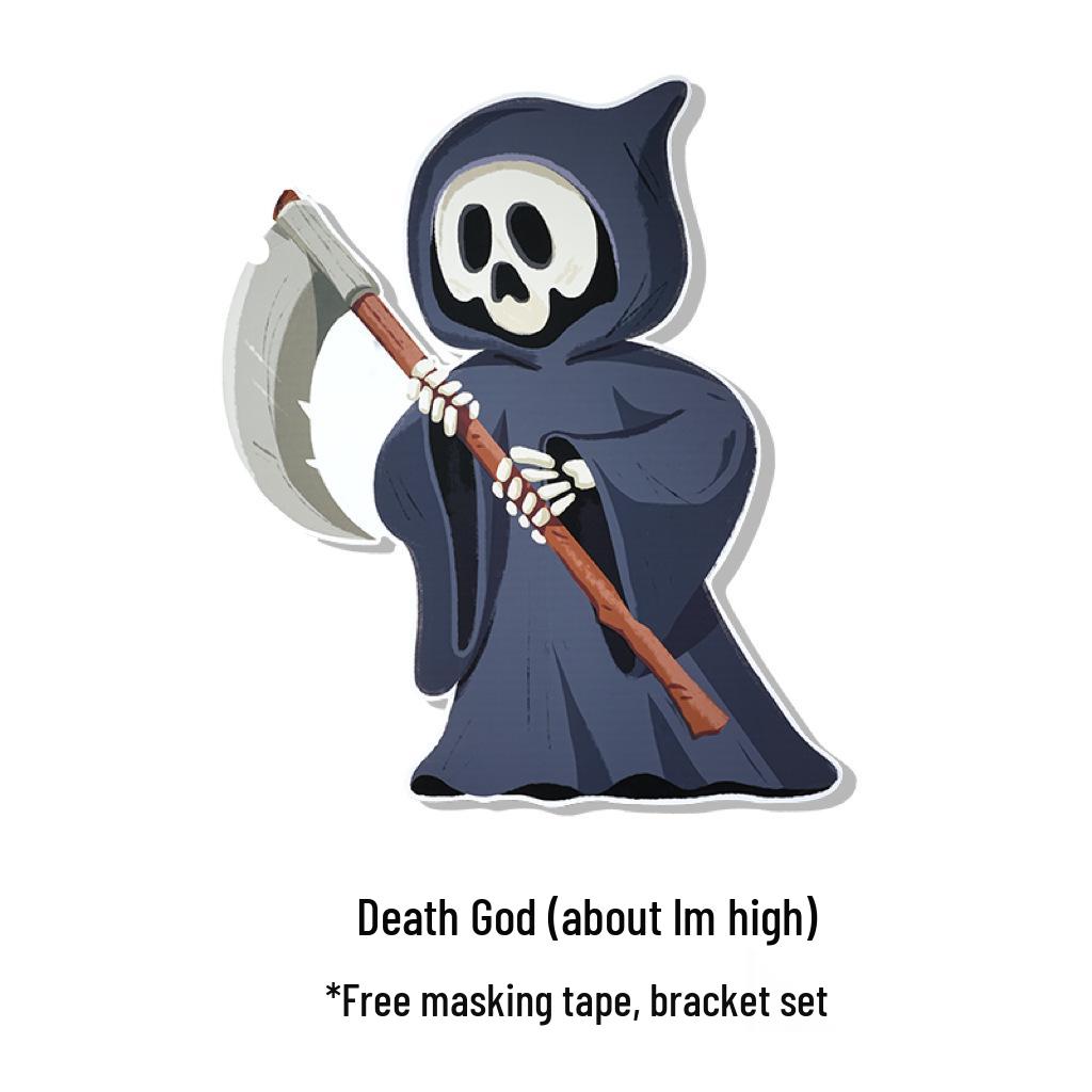 Halloween Pumpkin Theme Decorations for Shop and Bar Entrances - Background Photo Props