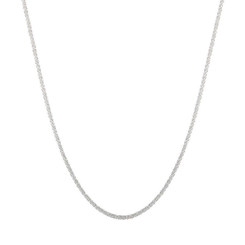 Gypsophila Sparkling Italian Clavicle Necklace for Women - Simple, Elegant, and Stackable Design